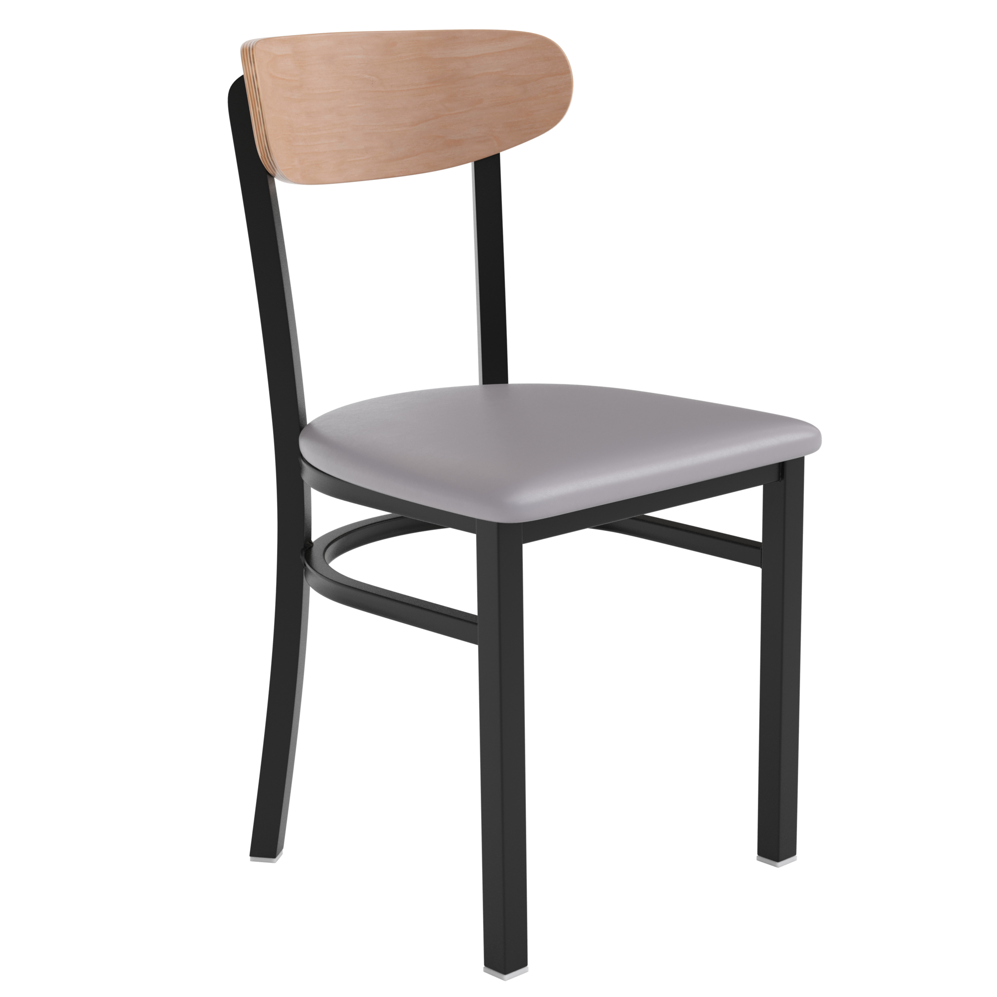 Flash Furniture, Gray Vinyl Seat Dining Chair - Natural Wood Back, Included (qty.) 1 Model# XUDG6V5GYVNAT